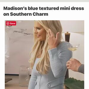 Alexis Elvire blue textured mini dress